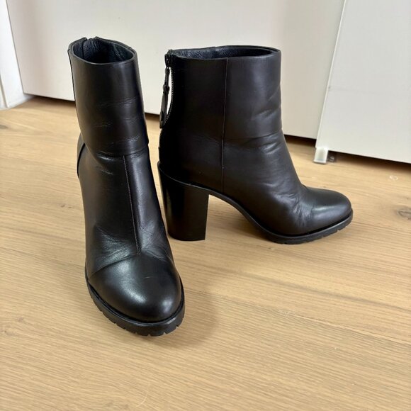 rag & bone Newbury 2.0 Black Leather Boots - EU 38.5 - Picture 4 of 8